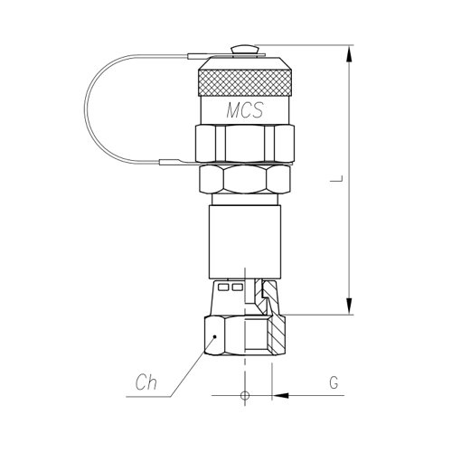 Poppet Valve Test Point Female Swivel Jic 37° – Series 621.05 – ACEC